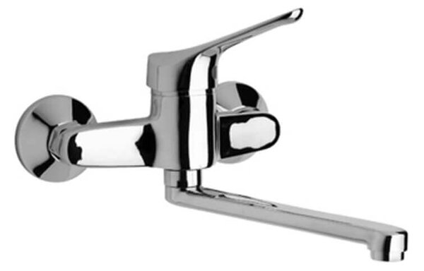 Lavello a muro per cucina o lavanderia Ariel Piralla in ottone cromato 0RE00062A16