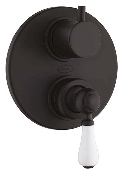 Miscelatore Jacuzzi rubinetteria doccia incasso con deviatore serie Tosca finitura nero opaco