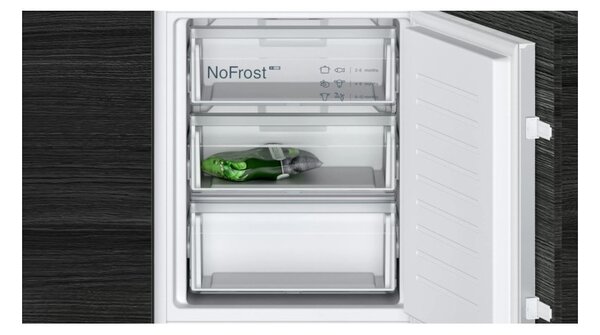 Siemens KI86NVSE0 Frigorifero Incasso Combinato NoFrost hyperFresh Porta Traino 177x54 cm Classe E