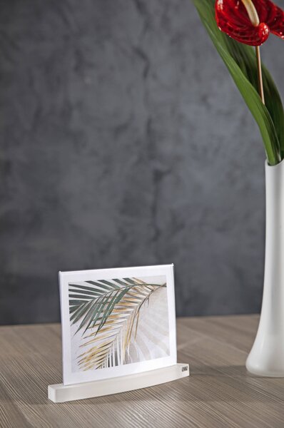 Porta foto Medium Twist per foto 13x18 dimensioni 21x3,5xh15 cm photo frame big twist trasparente
