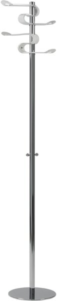 Appendiabiti kaalight bianco, dimensioni 38x38xH176 cm, peso 8 kg, spessore 6 mm