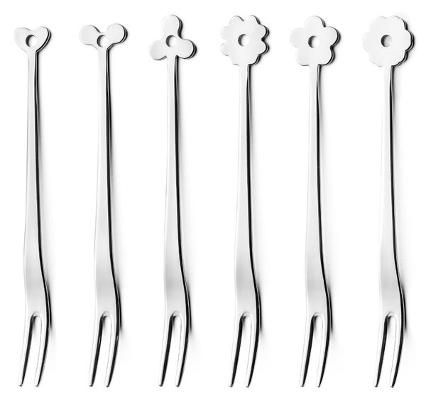 Forchettina da Party CADEAU in acciaio 18.10 AISI430 127 mm 6 pezzi
