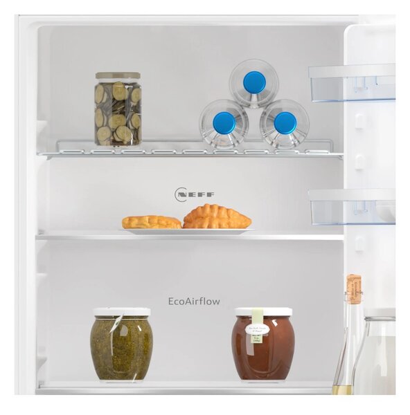 Neff KI7862SE0 Frigorifero Incasso Combinato NoFrost CoolAirFlow 2x FreshSafe Porta Traino 177x54cm N50