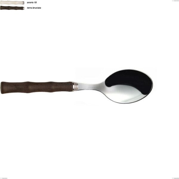 Cucchiaio tavola acqua eme, Acciaio 18/10 AISI 304 lucido manicatura acrilica, lunghezza 212 mm