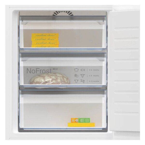 Neff KI7862SE0 Frigorifero Incasso Combinato NoFrost CoolAirFlow 2x FreshSafe Porta Traino 177x54cm N50