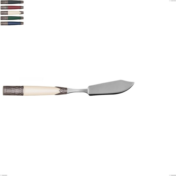 Coltello pesce aria, acciaio 18/10 aisi304 colorato Dimensioni 218 mm manico in Acrilico e Metallo