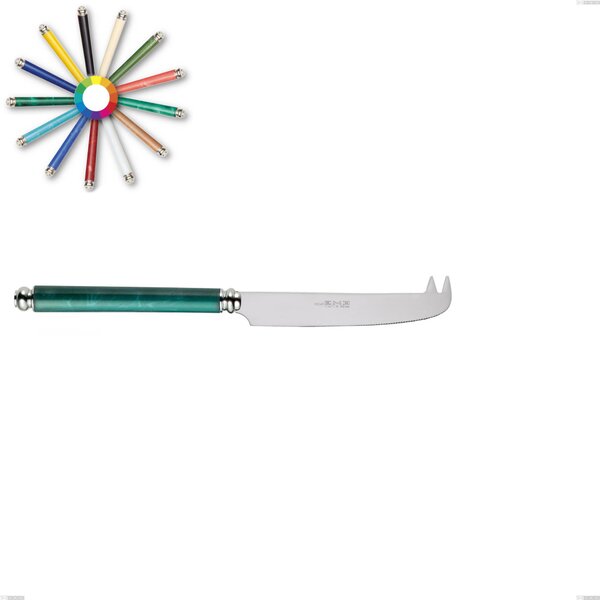 Coltello formaggio Arcadia, Acciaio 18/10 AISI 304 Lucido manicatura acrilico doppia ghiera, lunghezza 226 mm