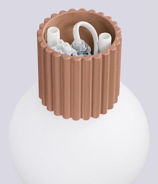 Lampada da parete marrone chiaro ø 12 cm Orbital – Sollux