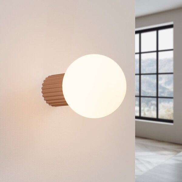 Lampada da parete marrone chiaro ø 12 cm Orbital – Sollux