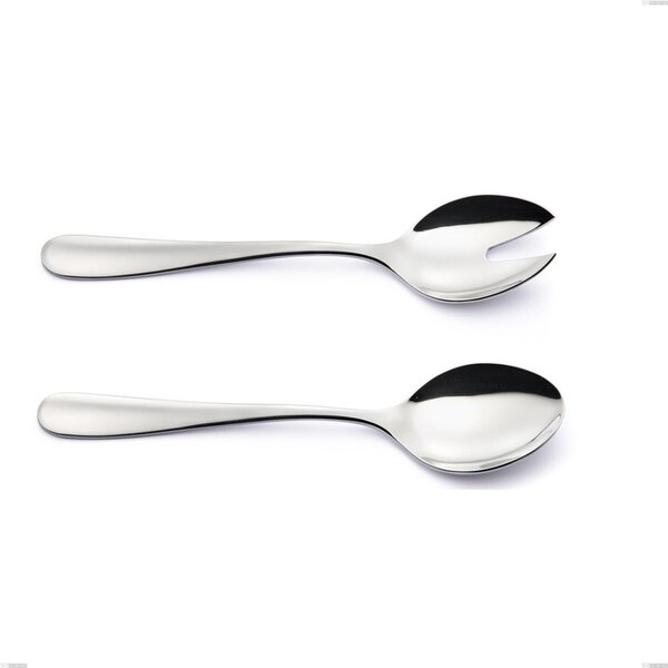 Coppia insalata Beta, 18.10(AISI304), spessore 4mm, Lunghezza 243 mm finitura inox lucido