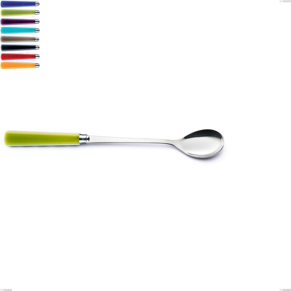 Cucchiaio bibita candy eme, Acciaio 18/10 AISI 304 Lucido manicatura acrilico