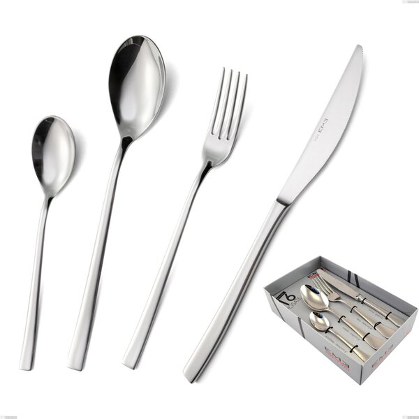 Confezione vetrina 16 pezzi celine, Acciaio inox Aisi 304 lucido, spessore 4.5 mm