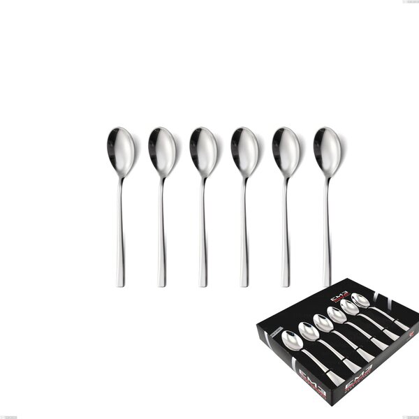 Confezione vetrina 6 pezzi caff� celine, Acciaio inox Aisi 304 lucido, spessore 4.5 mm