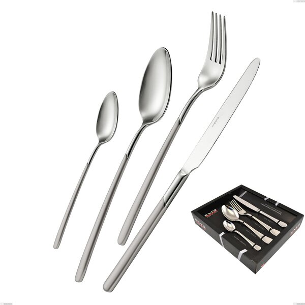 Confezione vetrina 24 pezzi Celtika sabbiato, Inox 18.10 (AISI304), spessore 5.00