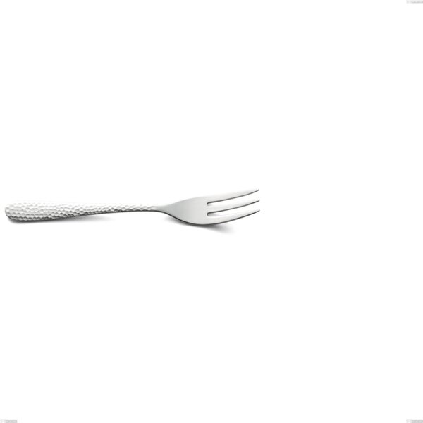 Forchetta dolce cortina, Acciaio inox (Aisi 304) acciaio martellato lucido, lunghezza 152 mm
