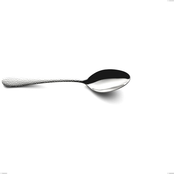 Cucchiaio da tavola, minestra cortina, Acciaio inox (Aisi 304) acciaio martellato lucido, lunghezza 214 mm