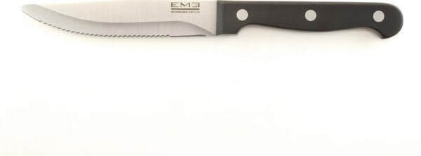 Coltello da Bistecca Jumbo Rodeo realizzato in acciaio 18/10 lunghezza 240 mm lucidato a specchio. in busta di Nylon