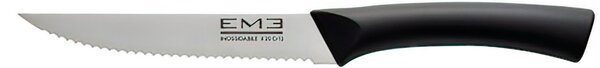 Coltello da Bistecca LOVE ME Impugnatura ergonomica realizzato in acciaio 18/10 Lama 12.5 cm - Misura totale 23 cm lucidato a specchio