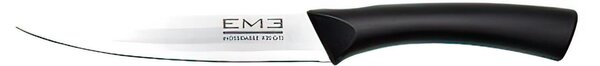 Coltello Spelucchino in acciaio inossidabile love me Manico Ergonomico Lama 13 cm - Misura totale 23.5 cm , manico nero adatto all'uso in Lavastoviglie