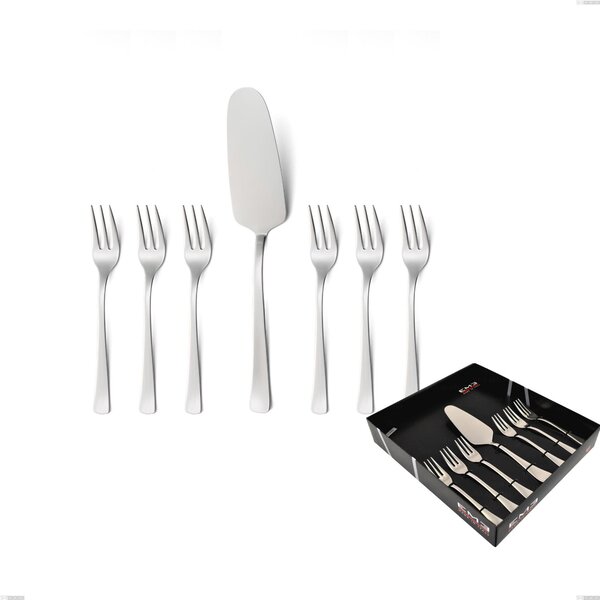 Confezione vetrina 7 pezzi dolce doram, Acciaio inox Aisi 304 lucido, spessore 2.5 mm