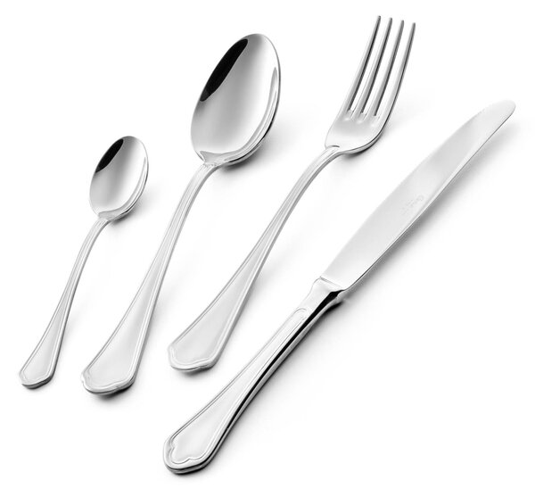 Servizio Posate DOMUS Posto tavola 4 pezzi in acciaio inox 1810 lucidato a specchio spessore 3 mm
