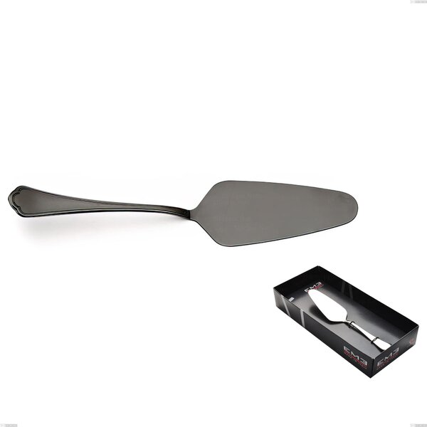 Confezione vetrina 1 pezzo pala torta Domus Black , Acciaio 18/10, spessore 3 mm