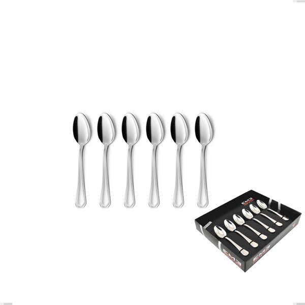 Confezione vetrina 6 pezzi moka Domus, inox 18.10 (AISI304), spessore 3.0 mm
