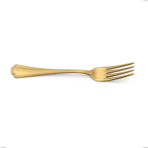 Forchetta frutta Domus Gold, Acciaio 18/10, lunghezza 182 mm spessore 3 mm trattamento PVD Gold