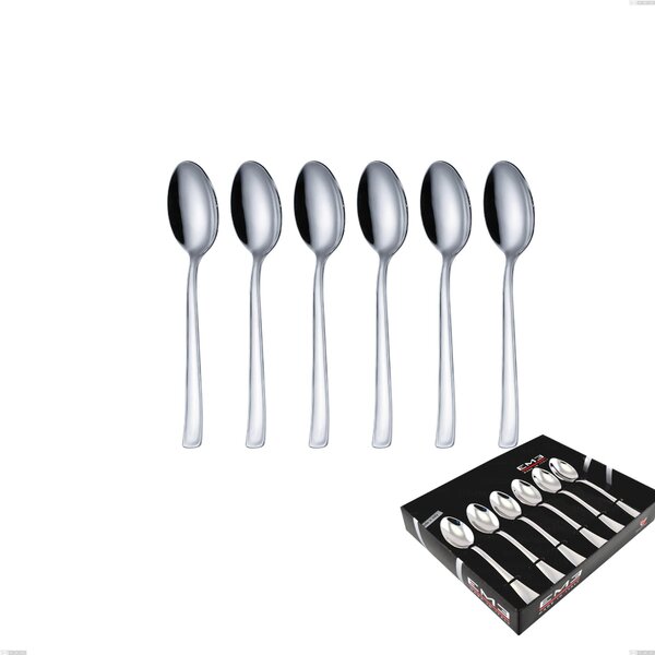 Confezione vetrina 6 pezzi caff� Duna, Acciaio inox (Aisi 304) lucido