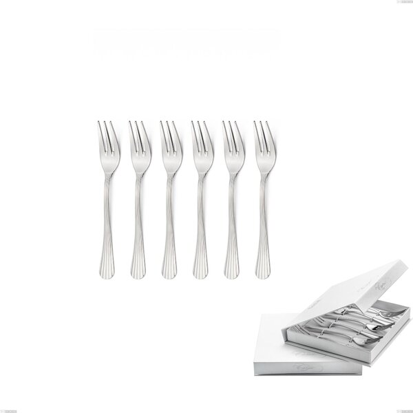 Confezione a libro 6 pezzi forchette dolce Eden, inox 18.10 (AISI304) , spessore 3.0 mm