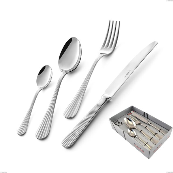 Confezione vetrina 16 pezzi Eden, inox 18.10 (AISI304) , spessore 3.0 mm
