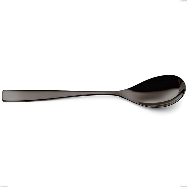 Cucchiaio da servizio EtoIle PVD Black, Acciaio 18/10 lucido, spessore 4 mm, lunghezza 260 mm, PVD black