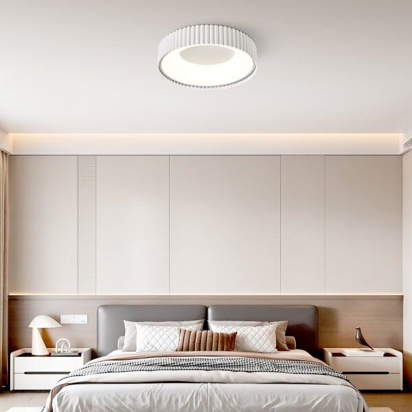 Brilagi - Plafoniera LED dimmerabile FALCON MODERN LED/30W/230V 40 cm bianca + telecomando