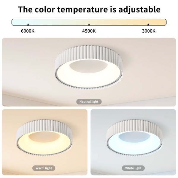 Brilagi - Plafoniera LED dimmerabile FALCON MODERN LED/30W/230V 40 cm bianca + telecomando