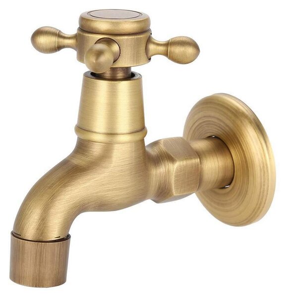 Rubinetto vintage in ottone, attacco G1/2, per lavello da cucina, mocio, piscina, giardino