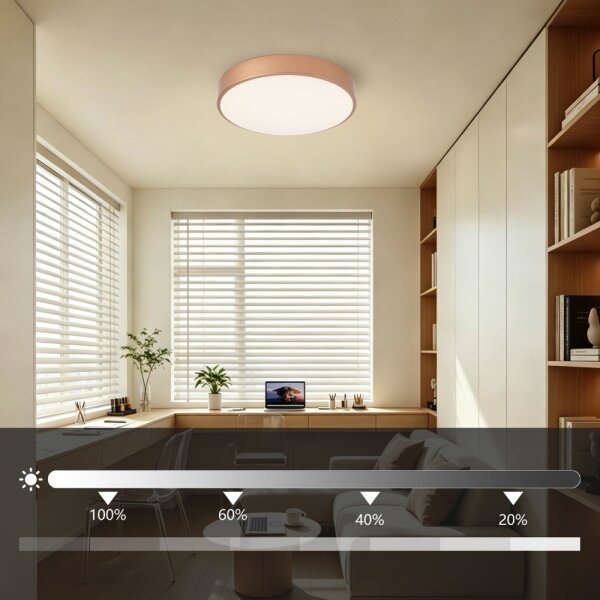 Brilagi - Plafoniera dimmerabile a LED POOL LED/48W/230V diam. 40 cm bronzo + telecomando