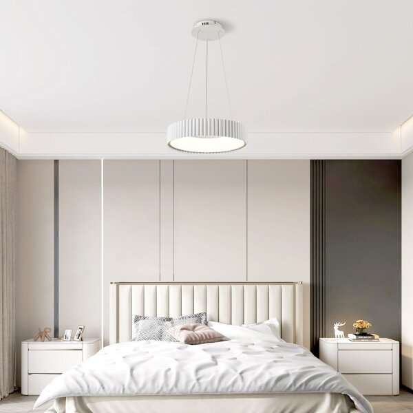 Brilagi - Lampadario dimmerabile a LED FALCON MODERN LED/30W/230V diam. 40 cm bianco + telecomando