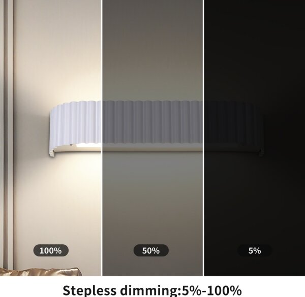 Brilagi - Applique LED dimmerabile FALCON MODERN LED/14W/230V 40 cm bianco + telecomando