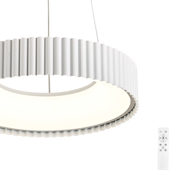 Brilagi - Lampadario dimmerabile a LED FALCON MODERN LED/30W/230V diam. 40 cm bianco + telecomando