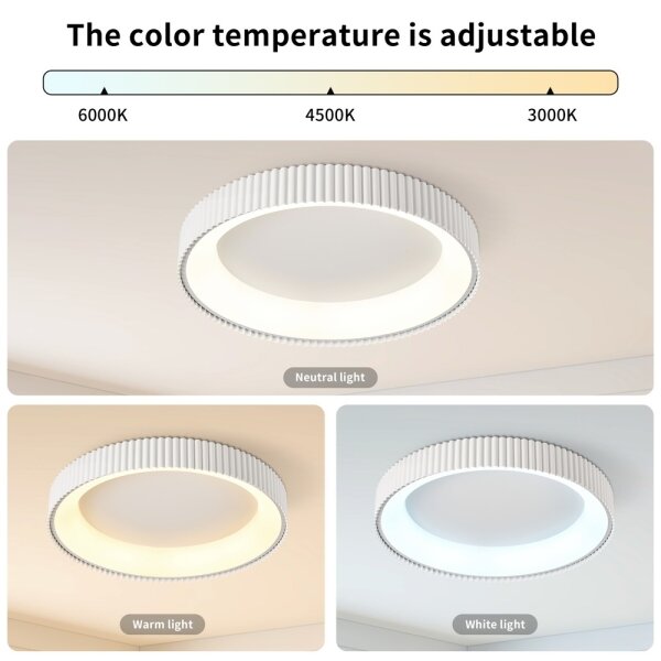 Brilagi - Plafoniera LED dimmerabile FALCON MODERN LED/54W/230V 60 cm bianca + telecomando