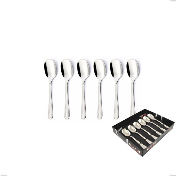 Confezione vetrina 6 pezzi gelato Euro, 18/10 (AISI304), spessore 2,00 mm