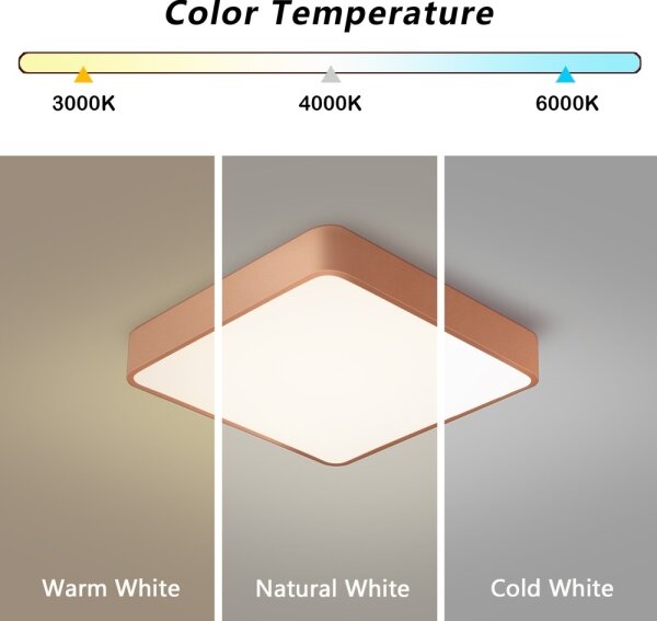 Brilagi - Plafoniera LED POOL LED/48W/230V 3000/4000/6000K 50x50 cm bronzo