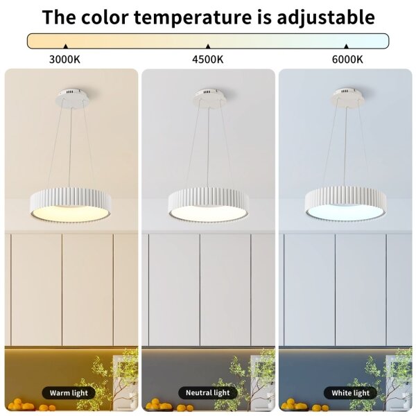 Brilagi - Lampadario dimmerabile a LED FALCON MODERN LED/30W/230V diam. 40 cm bianco + telecomando