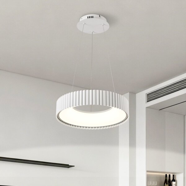 Brilagi - Lampadario dimmerabile a LED FALCON MODERN LED/30W/230V diam. 40 cm bianco + telecomando