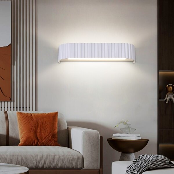 Brilagi - Applique LED dimmerabile FALCON MODERN LED/14W/230V 40 cm bianco + telecomando