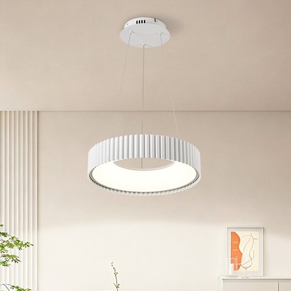 Brilagi - Lampadario dimmerabile a LED FALCON MODERN LED/30W/230V diam. 40 cm bianco + telecomando