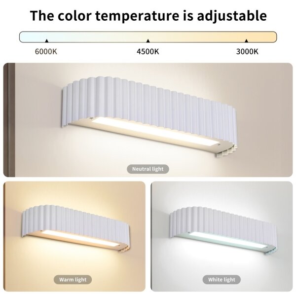 Brilagi - Applique LED dimmerabile FALCON MODERN LED/14W/230V 40 cm bianco + telecomando