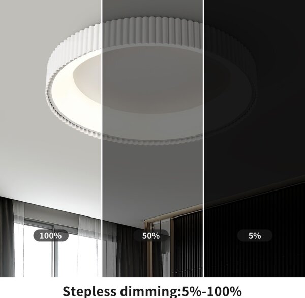 Brilagi - Plafoniera LED dimmerabile FALCON MODERN LED/54W/230V 60 cm bianca + telecomando