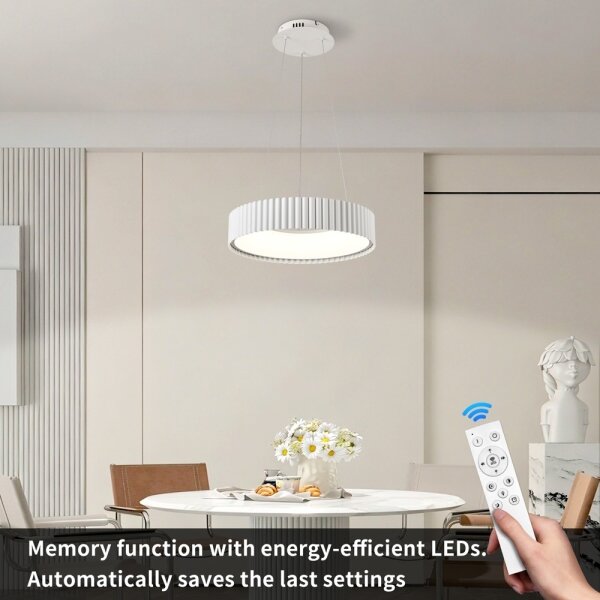 Brilagi - Lampadario dimmerabile a LED FALCON MODERN LED/30W/230V diam. 40 cm bianco + telecomando