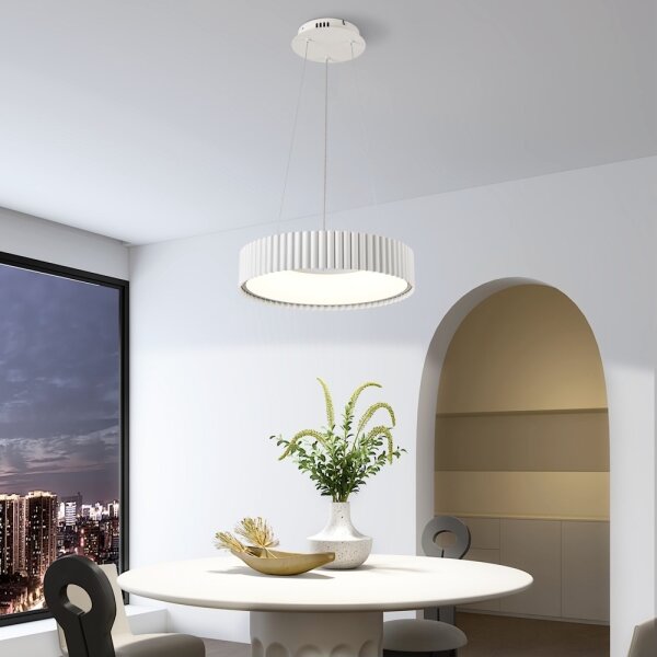 Brilagi - Lampadario dimmerabile a LED FALCON MODERN LED/30W/230V diam. 40 cm bianco + telecomando